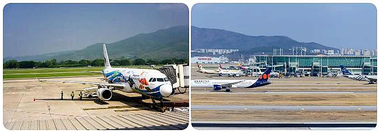 ภาพประกอบ การบิน JEJU AIR | EASTAR JET โดยมีเจ้าหน้าที่จากบริษัทฯ คอยให้การต้อนรับ และอำนวยความสะดวก โปรแกรม ทัวร์เกาหลีบินตรงเชียงใหม่ – โซล CHIANG MAI TO SEORAK AUTUMN SOUL
