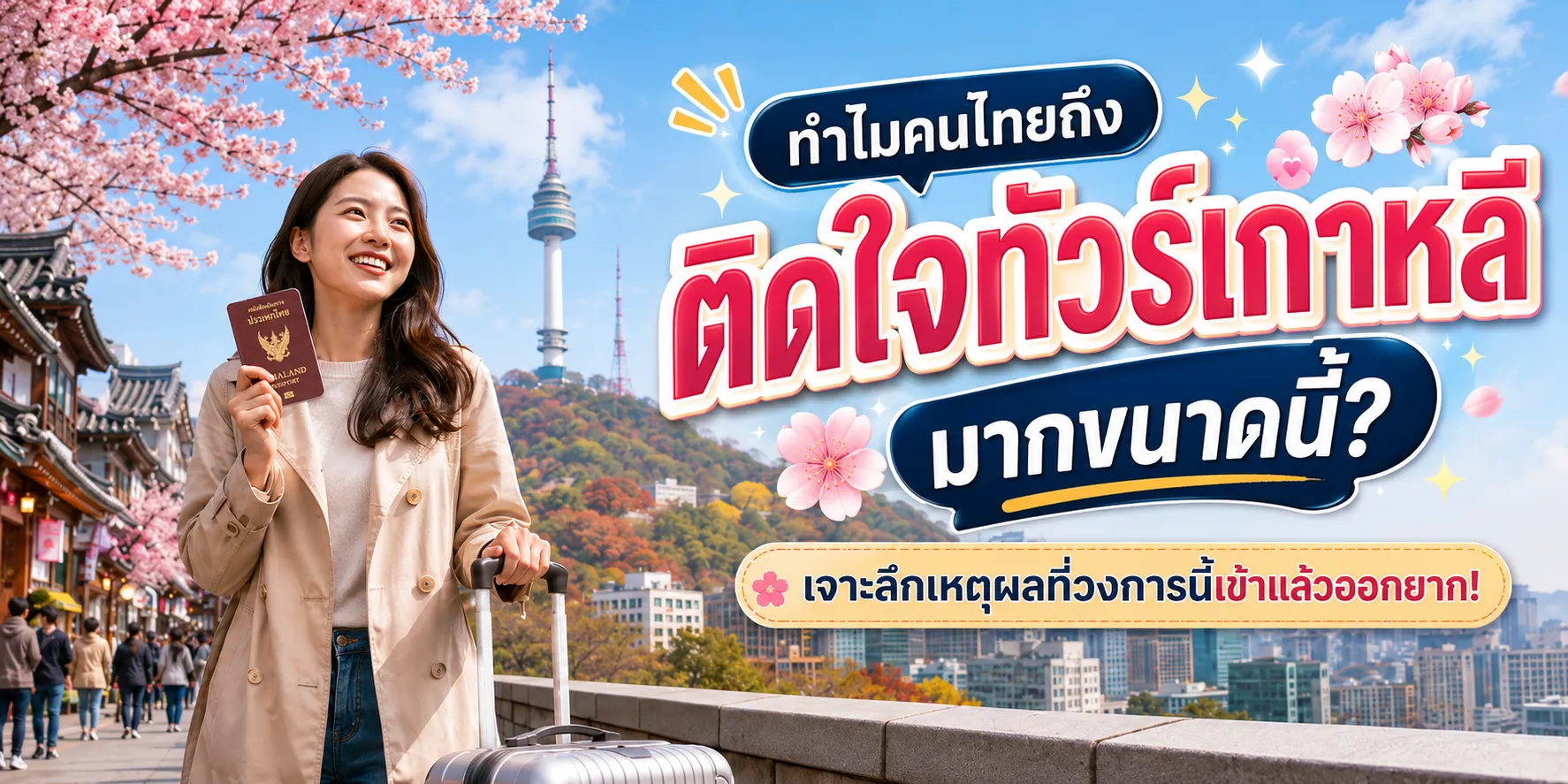 ทำไมคนไทยถึงติดใจทัวร์เกาหลีมากขนาดนี้? เจาะลึกเหตุผลที่วงการนี้เข้าแล้วออกยาก!