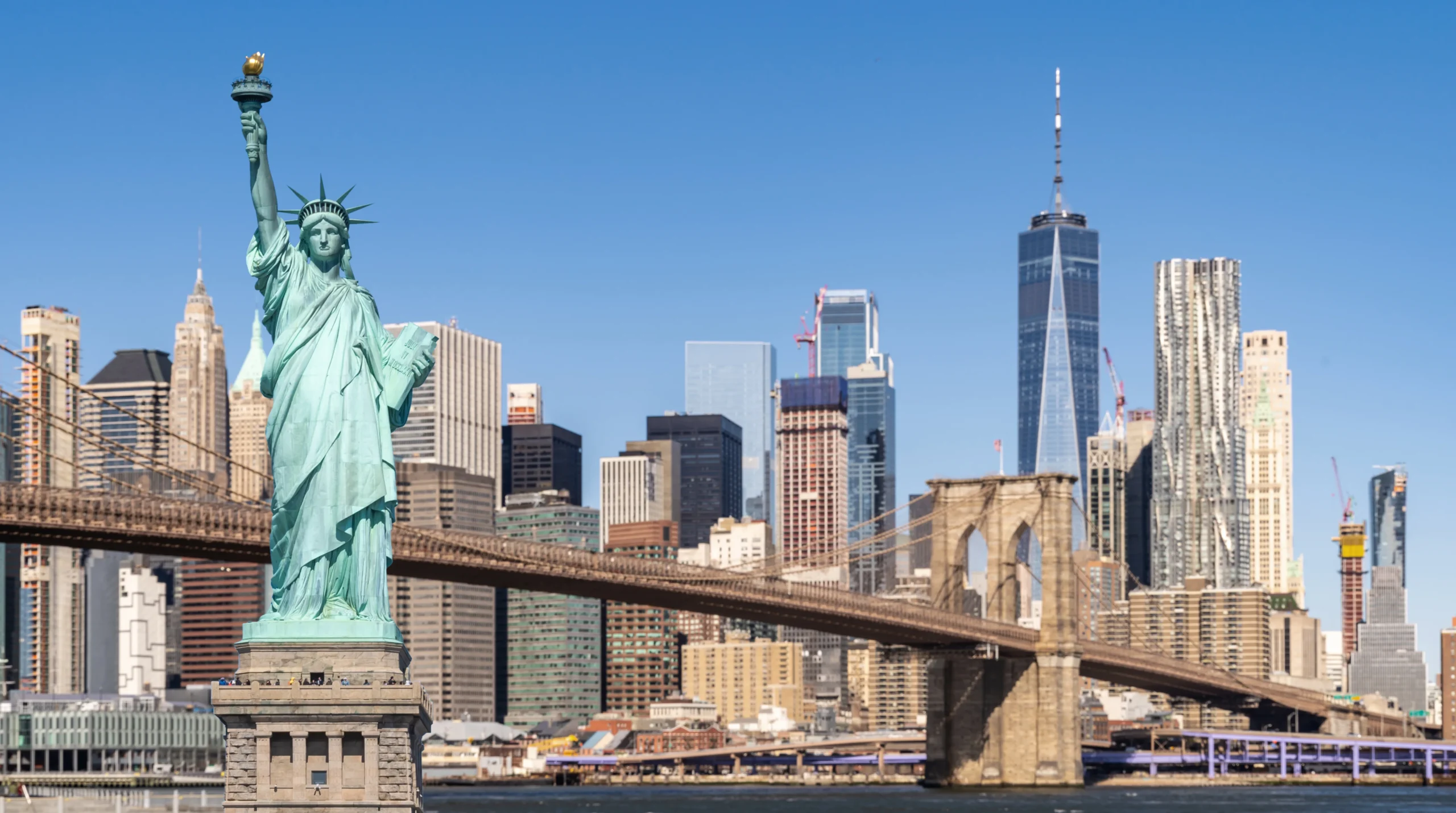 brooklyn-bridge-statue-liberty สหรัฐอเมริกา ดินแดนแห่งความหลากหลายที่เที่ยวครั้งเดียวไม่เคยพอ