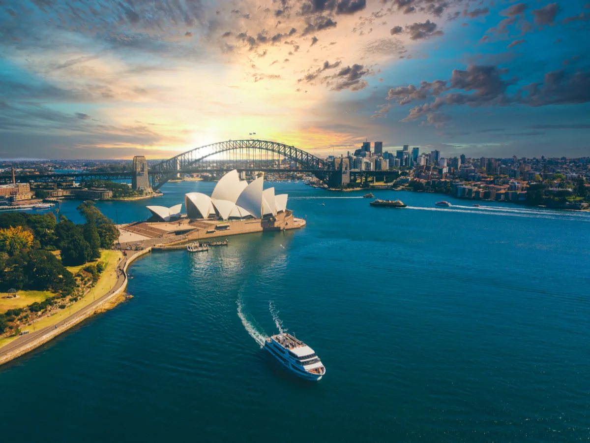 landscape-aerial-view-sydney-opera-house-around-harbour